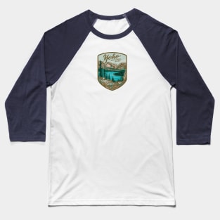 Yoho National Park Blue Emerald Lake Baseball T-Shirt